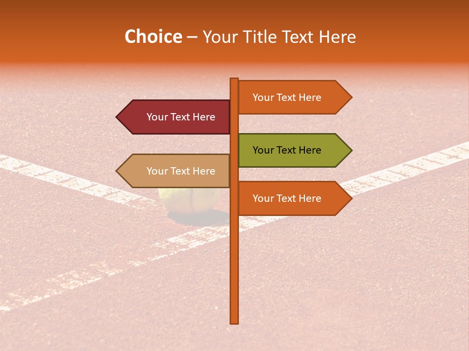 Querformat Line Ballsport PowerPoint Template
