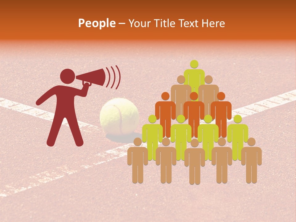 Querformat Line Ballsport PowerPoint Template