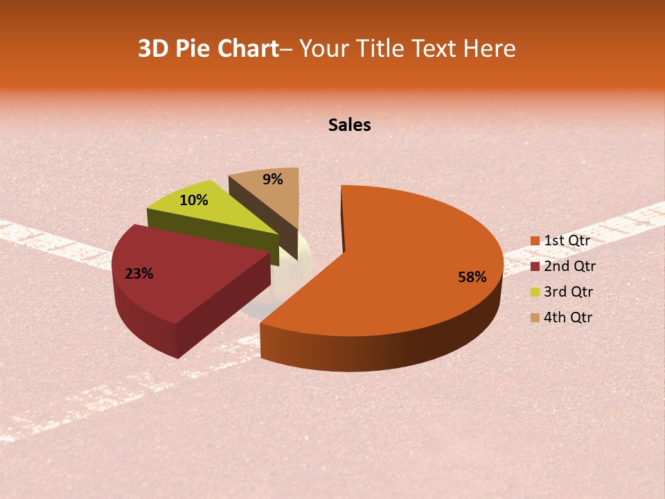 Querformat Line Ballsport PowerPoint Template