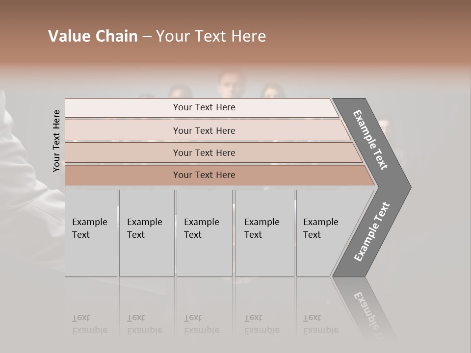 A Group Of Business People Shaking Hands PowerPoint Template