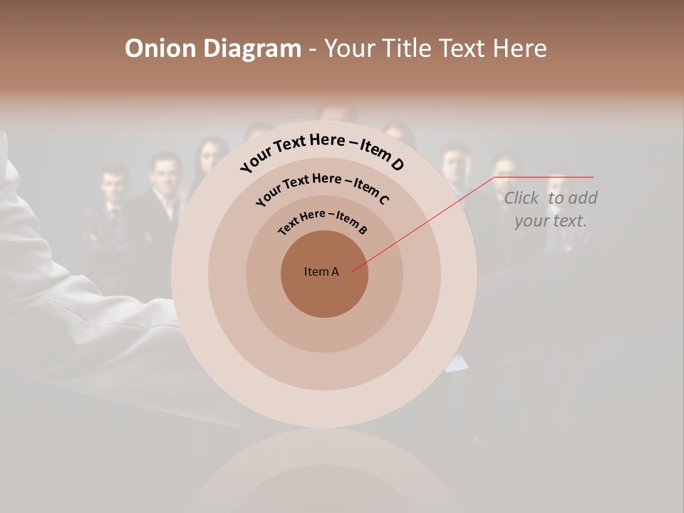 A Group Of Business People Shaking Hands PowerPoint Template