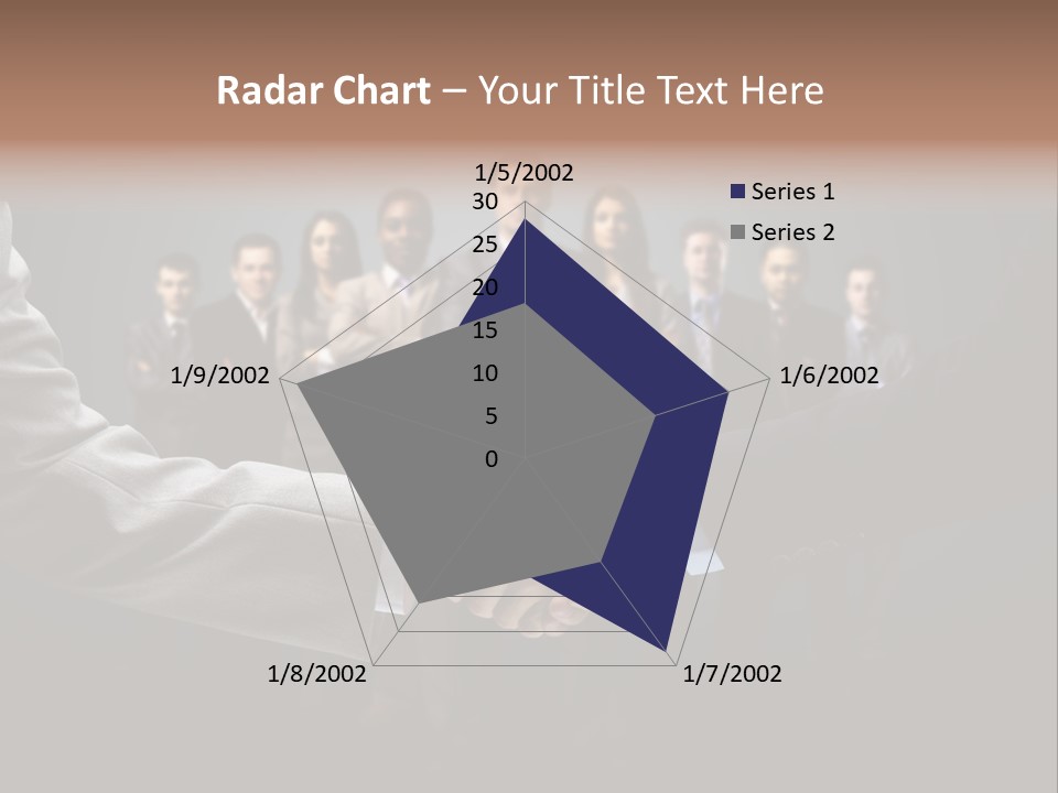 A Group Of Business People Shaking Hands PowerPoint Template
