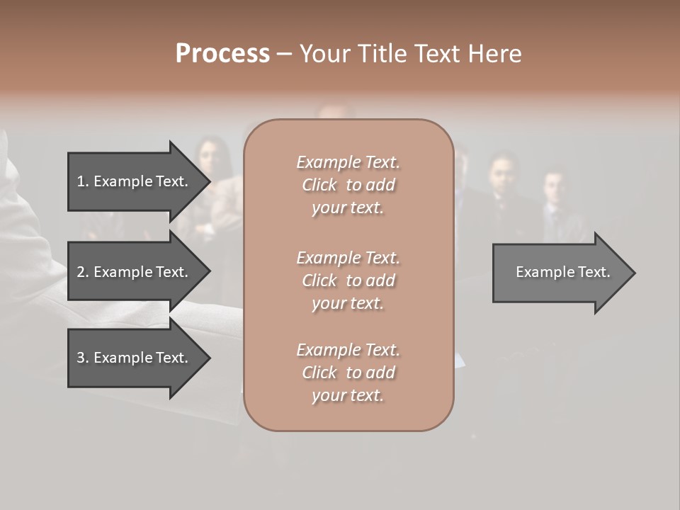 A Group Of Business People Shaking Hands PowerPoint Template