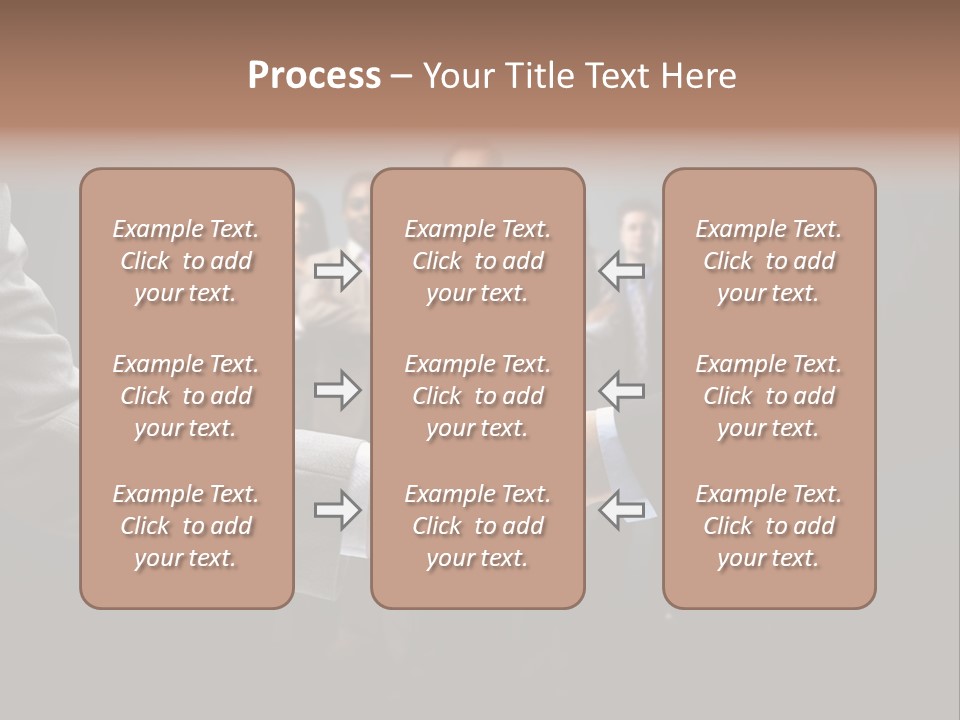 A Group Of Business People Shaking Hands PowerPoint Template