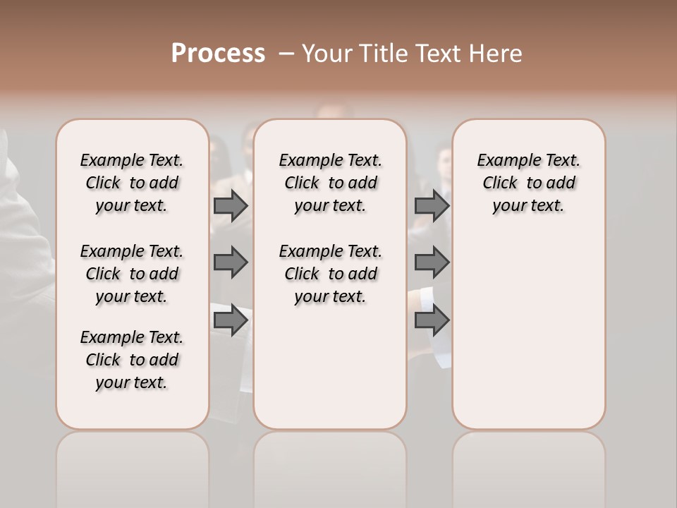 A Group Of Business People Shaking Hands PowerPoint Template