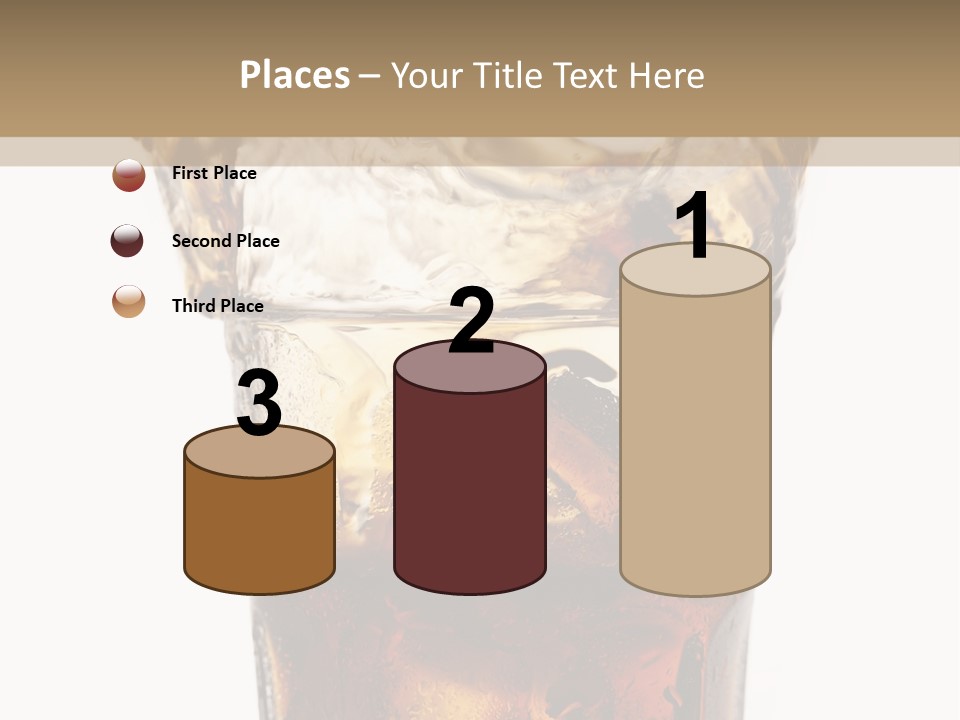 Liquid Coca Cola Still Life PowerPoint Template