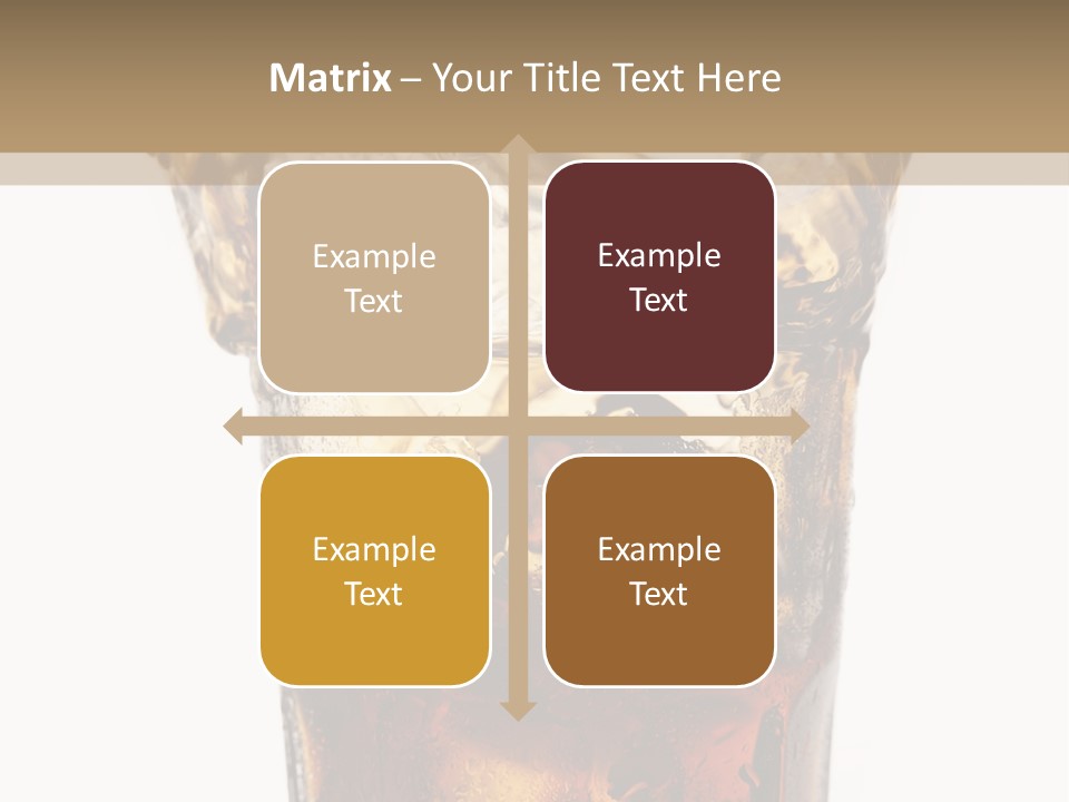 Liquid Coca Cola Still Life PowerPoint Template