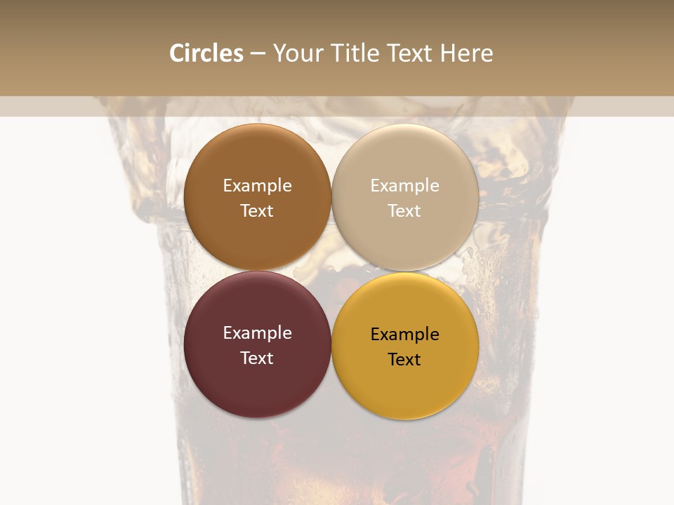 Liquid Coca Cola Still Life PowerPoint Template