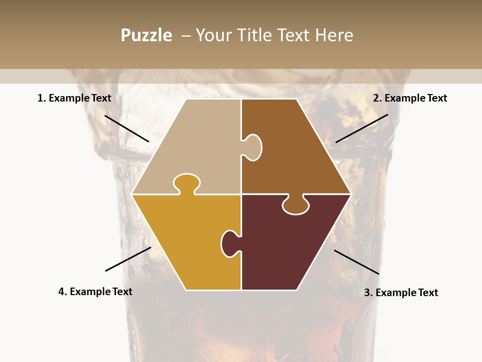 Liquid Coca Cola Still Life PowerPoint Template