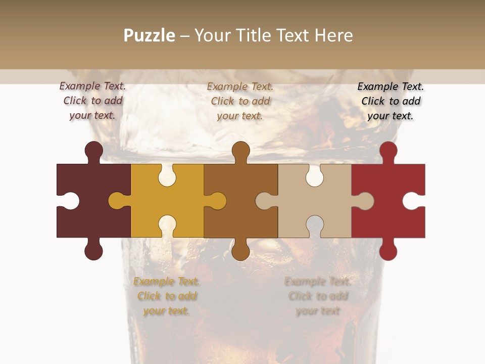 Liquid Coca Cola Still Life PowerPoint Template