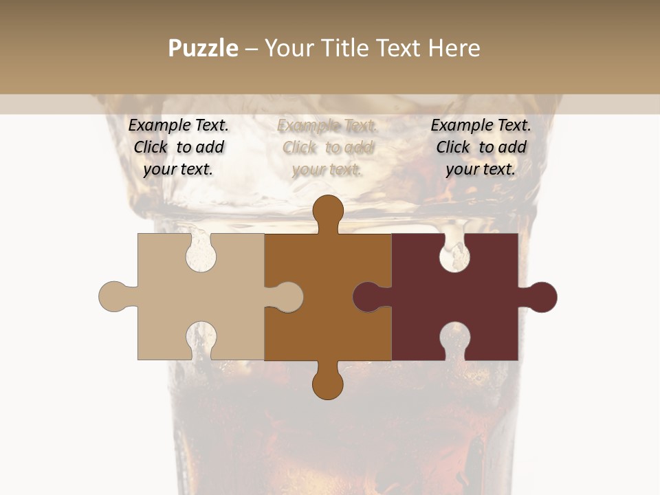 Liquid Coca Cola Still Life PowerPoint Template