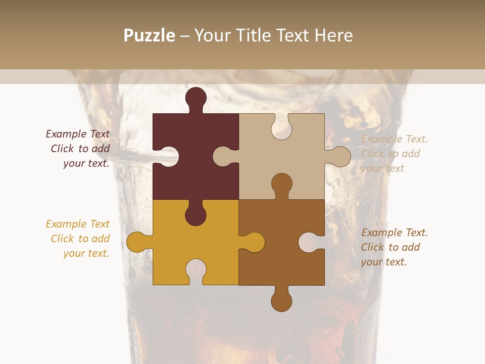 Liquid Coca Cola Still Life PowerPoint Template