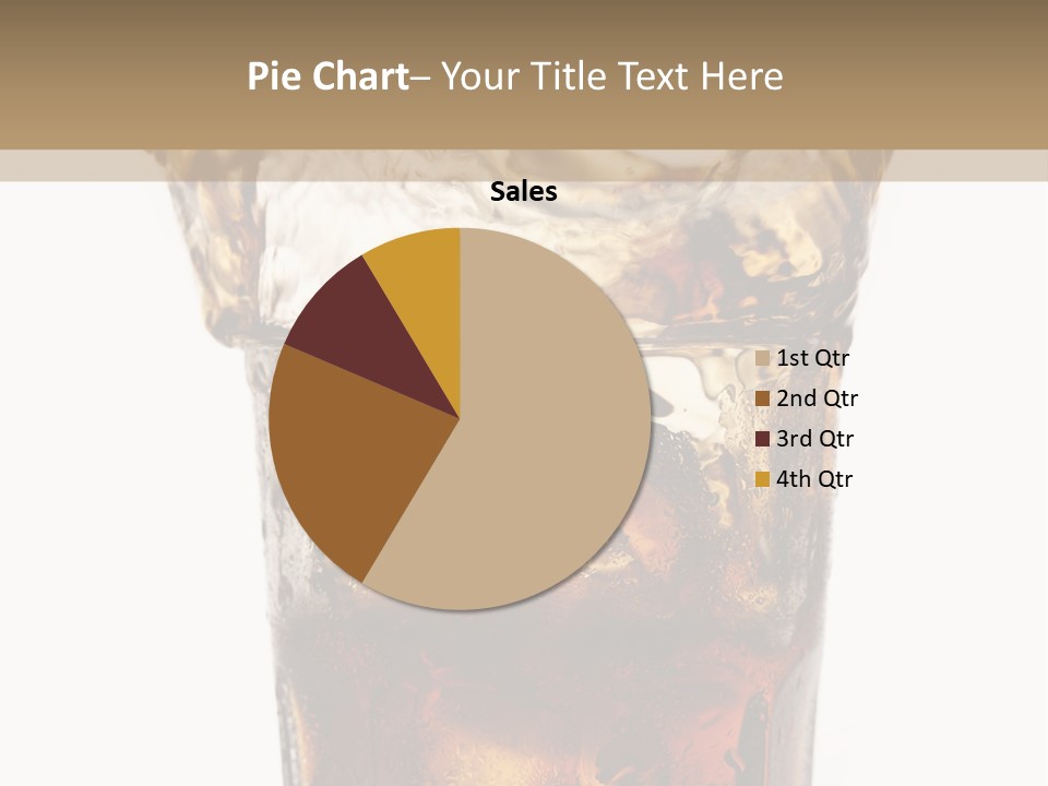 Liquid Coca Cola Still Life PowerPoint Template