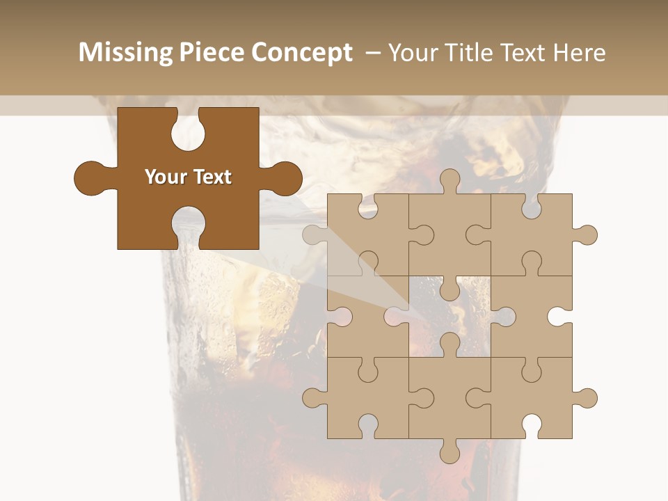 Liquid Coca Cola Still Life PowerPoint Template