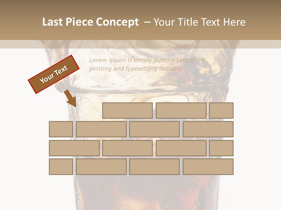 Liquid Coca Cola Still Life PowerPoint Template