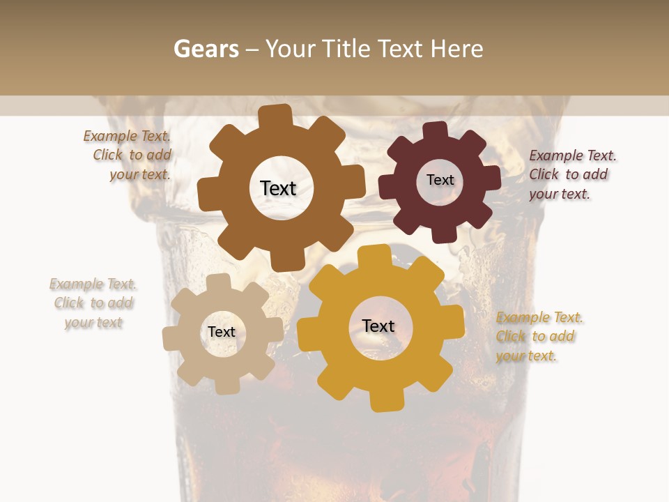 Liquid Coca Cola Still Life PowerPoint Template