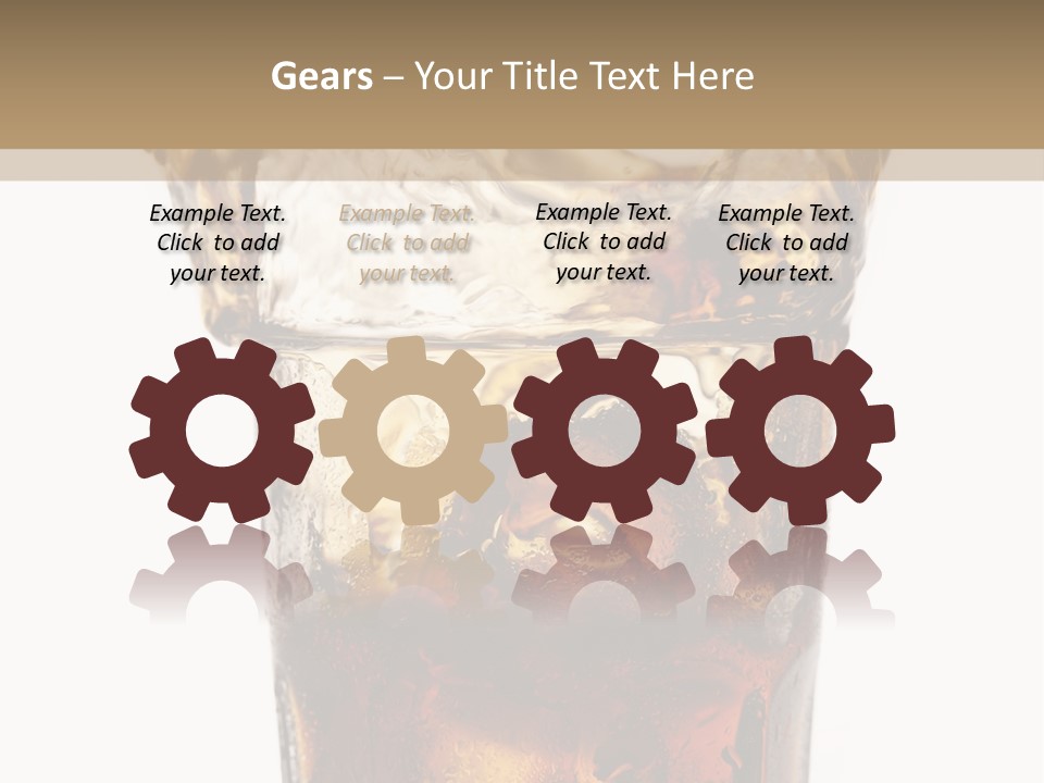 Liquid Coca Cola Still Life PowerPoint Template