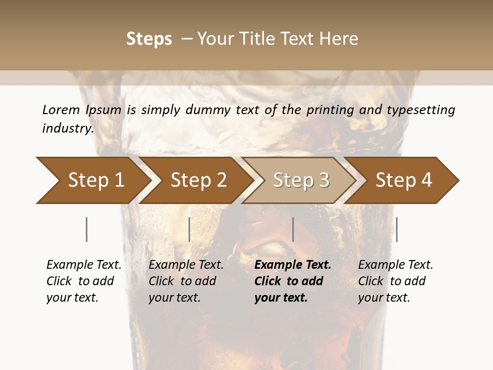 Liquid Coca Cola Still Life PowerPoint Template