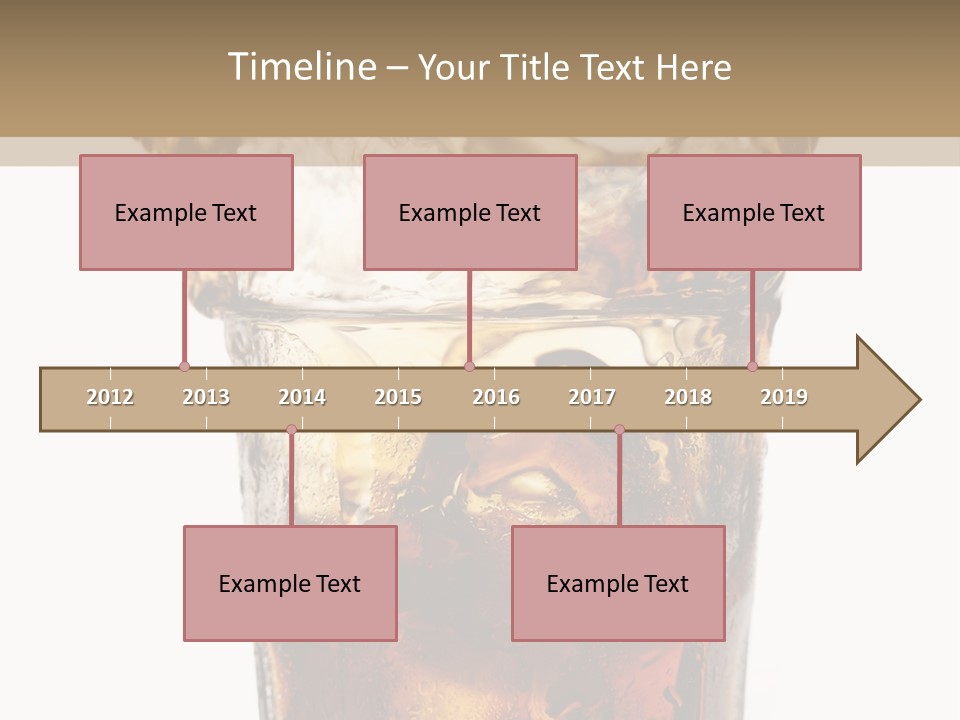 Liquid Coca Cola Still Life PowerPoint Template