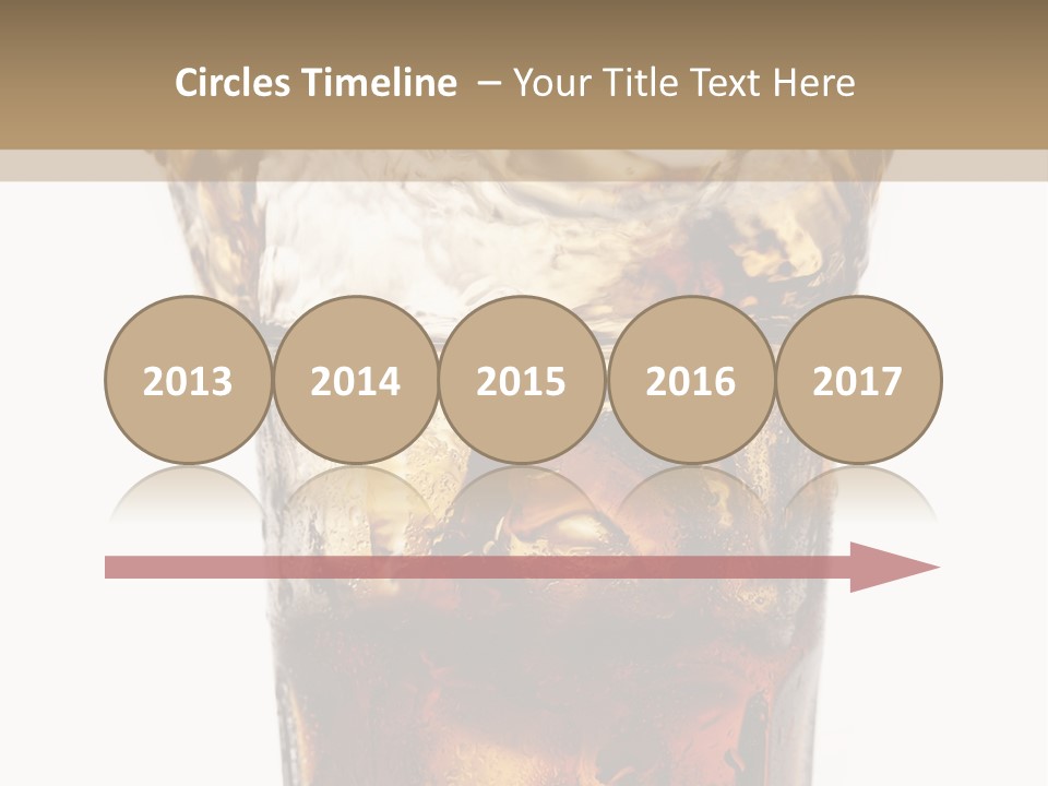 Liquid Coca Cola Still Life PowerPoint Template