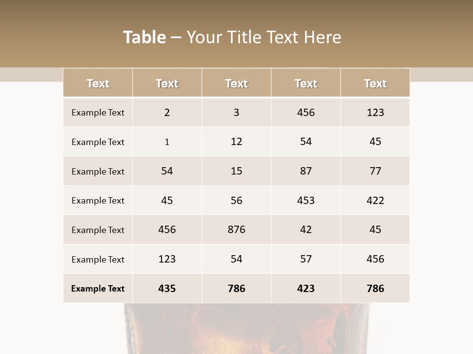 Liquid Coca Cola Still Life PowerPoint Template