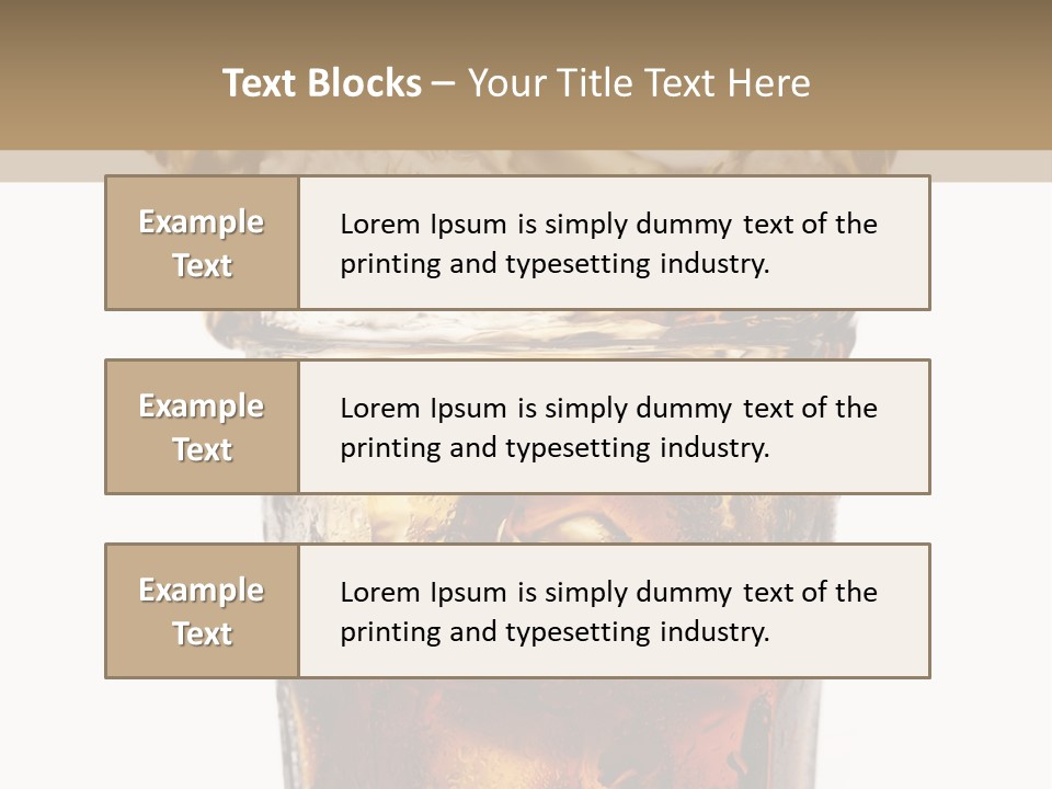 Liquid Coca Cola Still Life PowerPoint Template