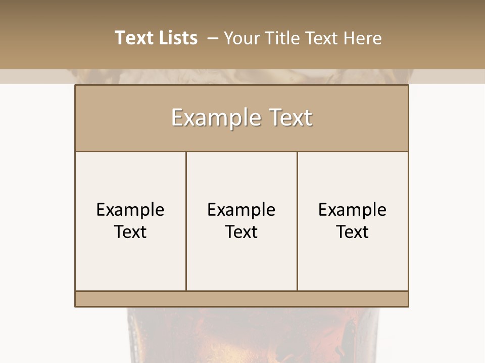 Liquid Coca Cola Still Life PowerPoint Template