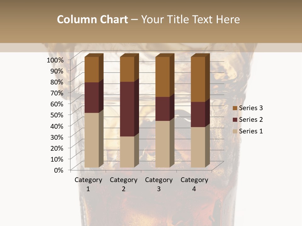 Liquid Coca Cola Still Life PowerPoint Template