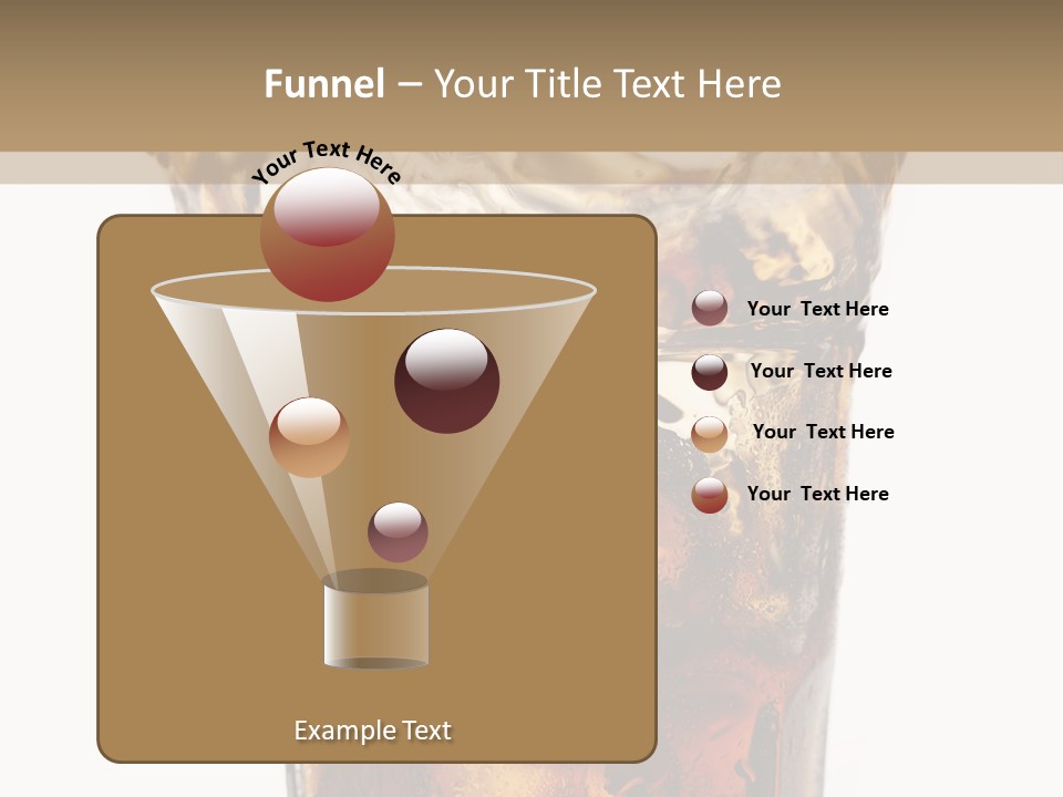 Liquid Coca Cola Still Life PowerPoint Template