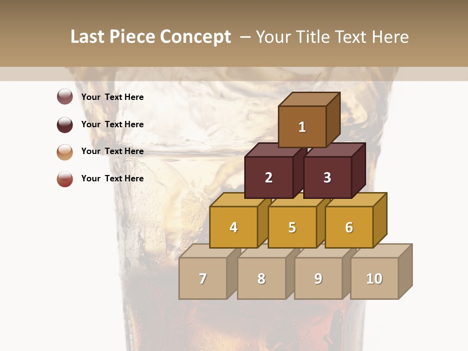 Liquid Coca Cola Still Life PowerPoint Template