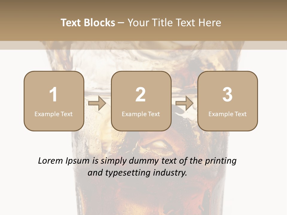 Liquid Coca Cola Still Life PowerPoint Template