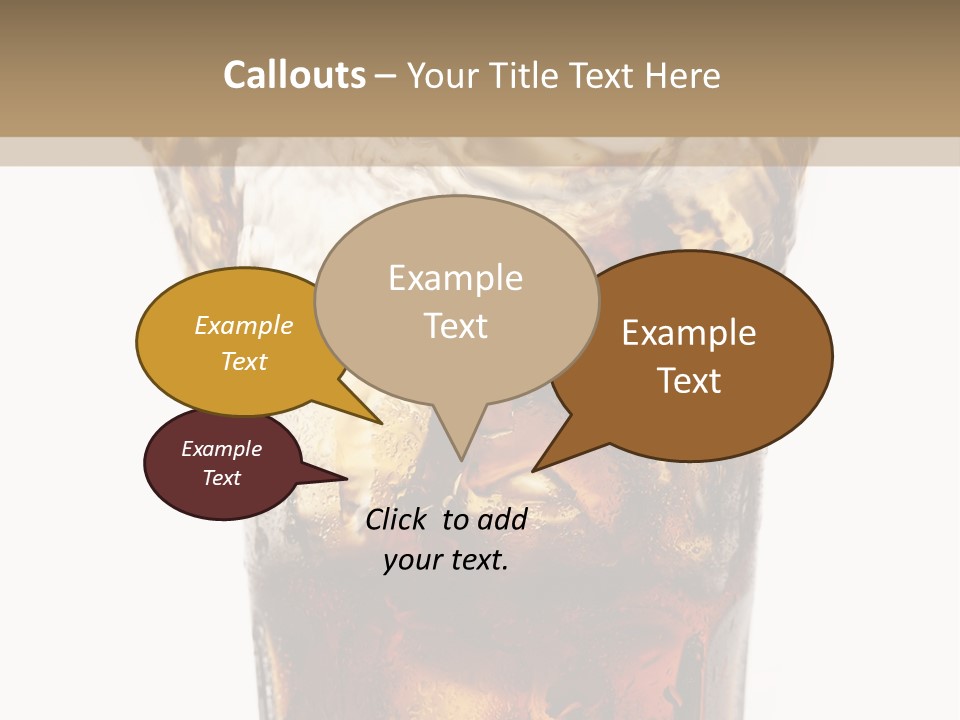 Liquid Coca Cola Still Life PowerPoint Template