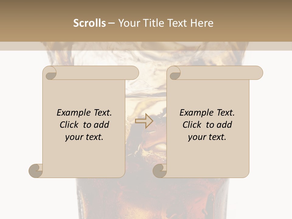 Liquid Coca Cola Still Life PowerPoint Template
