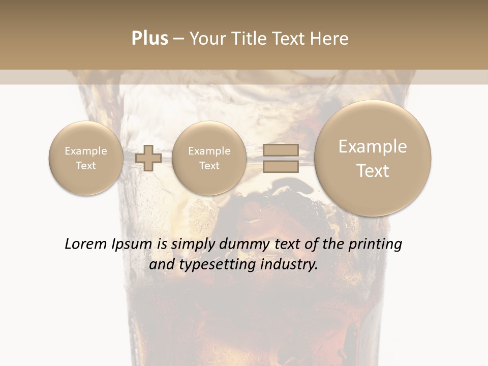 Liquid Coca Cola Still Life PowerPoint Template