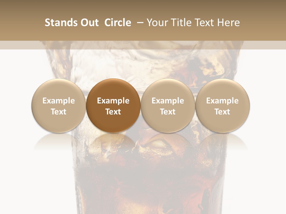 Liquid Coca Cola Still Life PowerPoint Template
