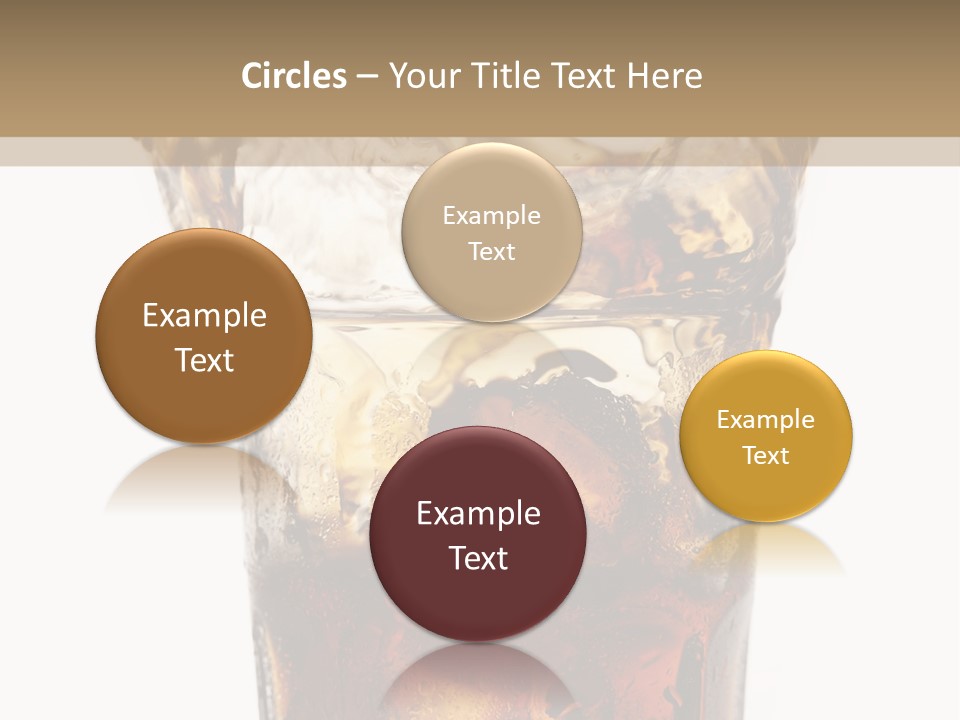 Liquid Coca Cola Still Life PowerPoint Template