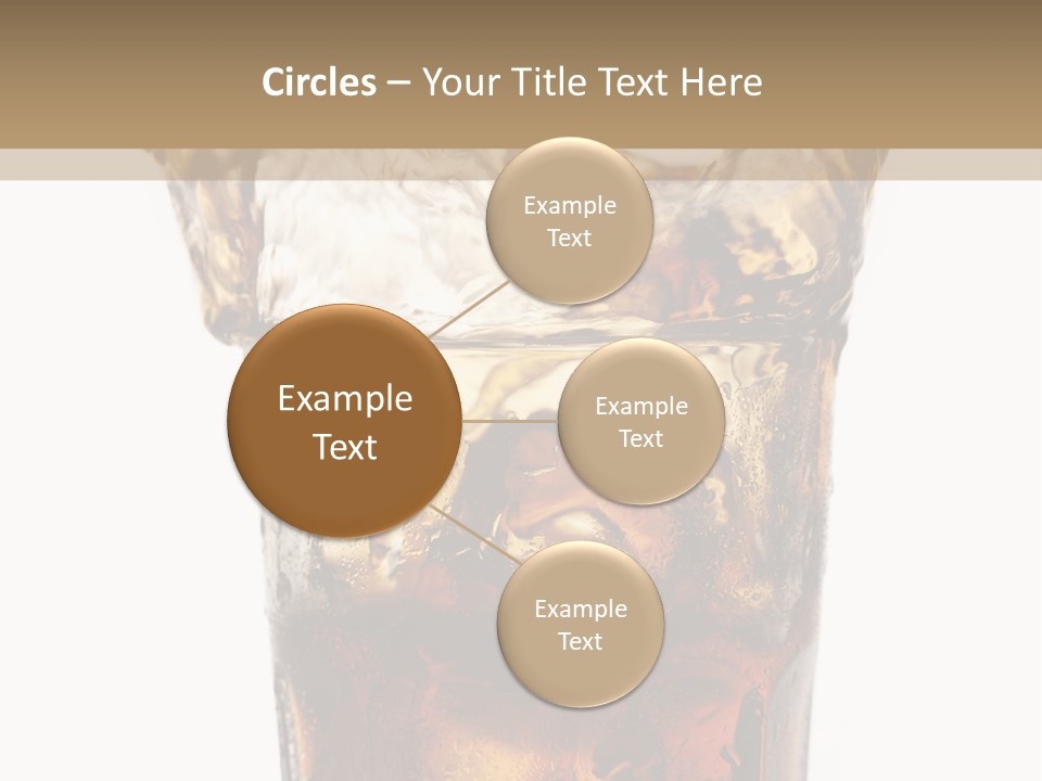 Liquid Coca Cola Still Life PowerPoint Template