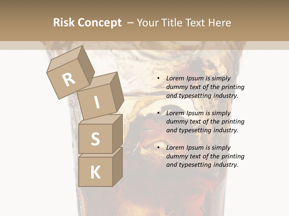 Liquid Coca Cola Still Life PowerPoint Template