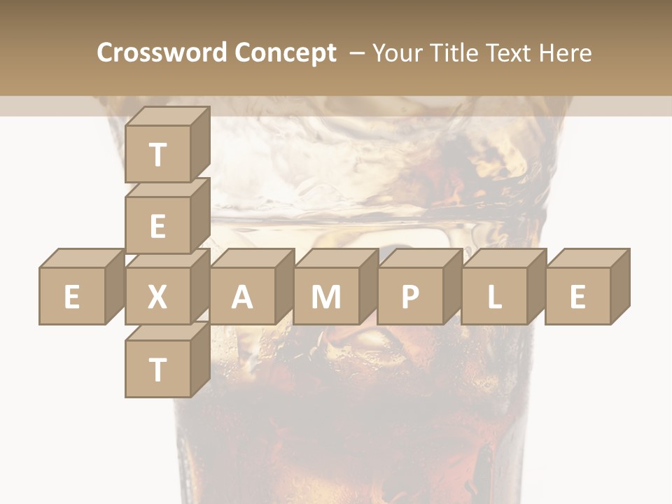 Liquid Coca Cola Still Life PowerPoint Template