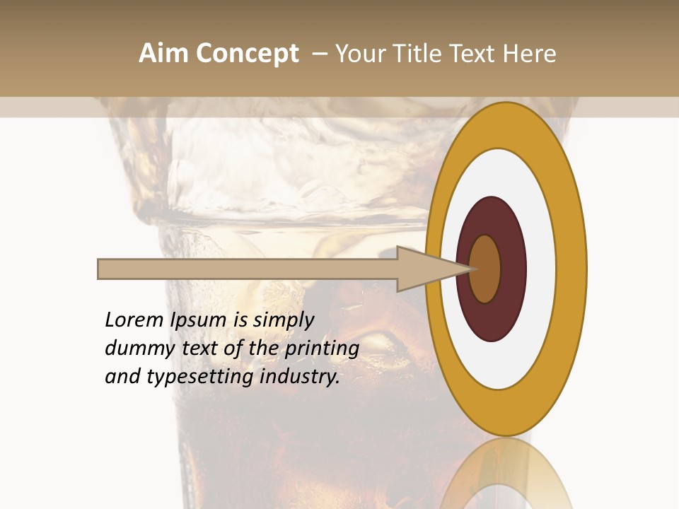 Liquid Coca Cola Still Life PowerPoint Template