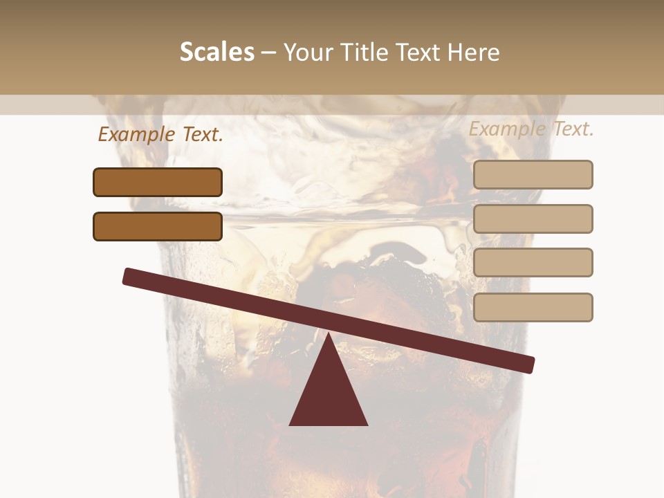 Liquid Coca Cola Still Life PowerPoint Template