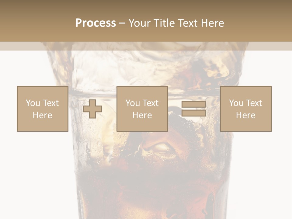 Liquid Coca Cola Still Life PowerPoint Template