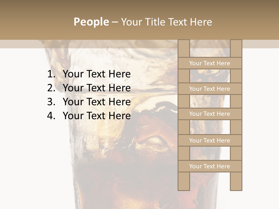 Liquid Coca Cola Still Life PowerPoint Template