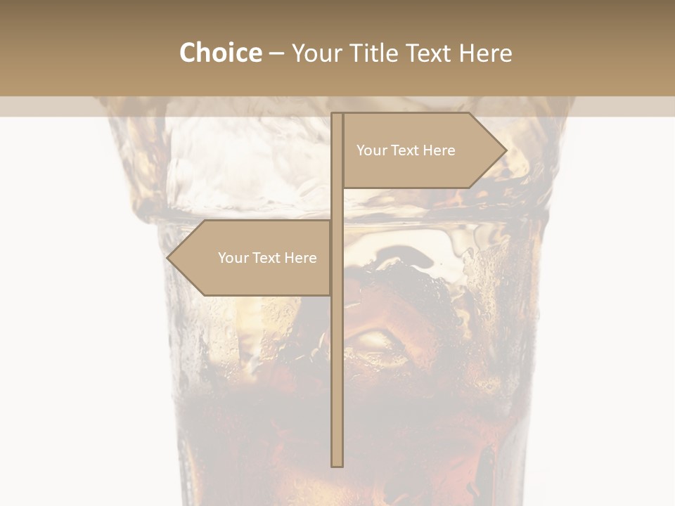 Liquid Coca Cola Still Life PowerPoint Template