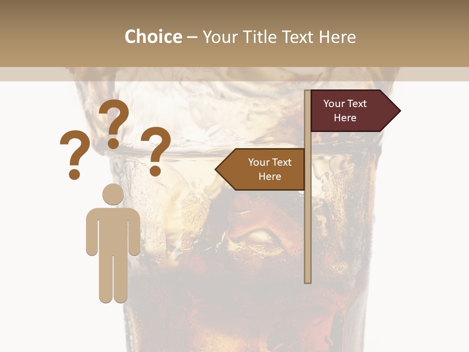 Liquid Coca Cola Still Life PowerPoint Template