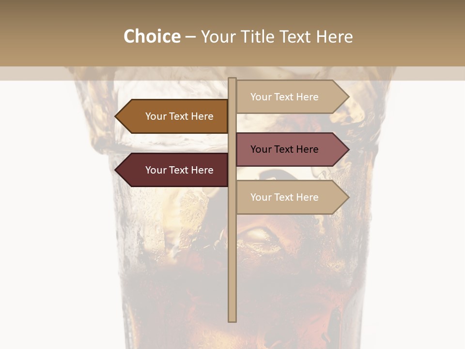 Liquid Coca Cola Still Life PowerPoint Template