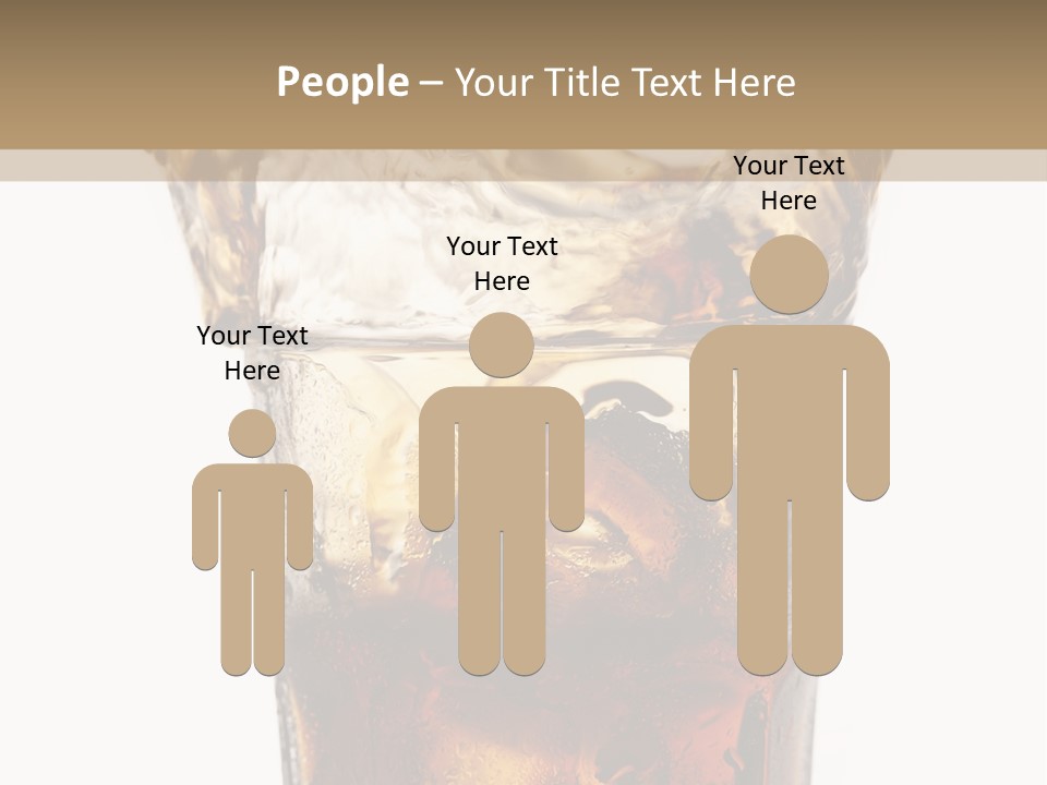 Liquid Coca Cola Still Life PowerPoint Template