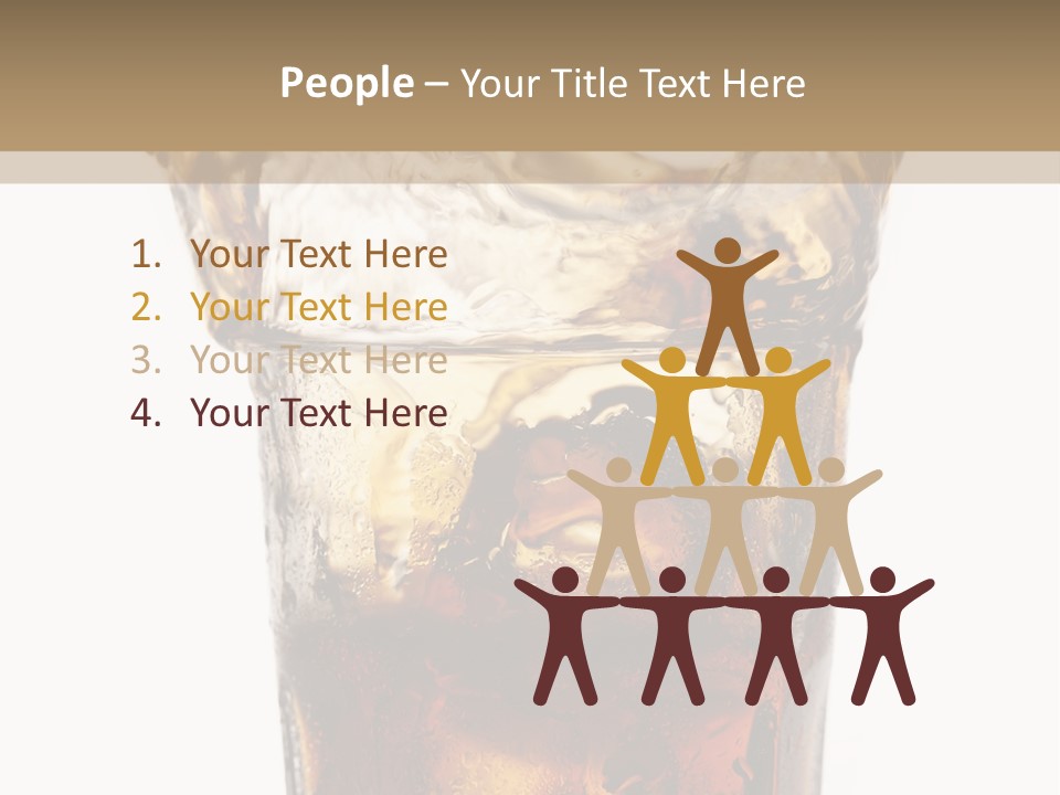 Liquid Coca Cola Still Life PowerPoint Template