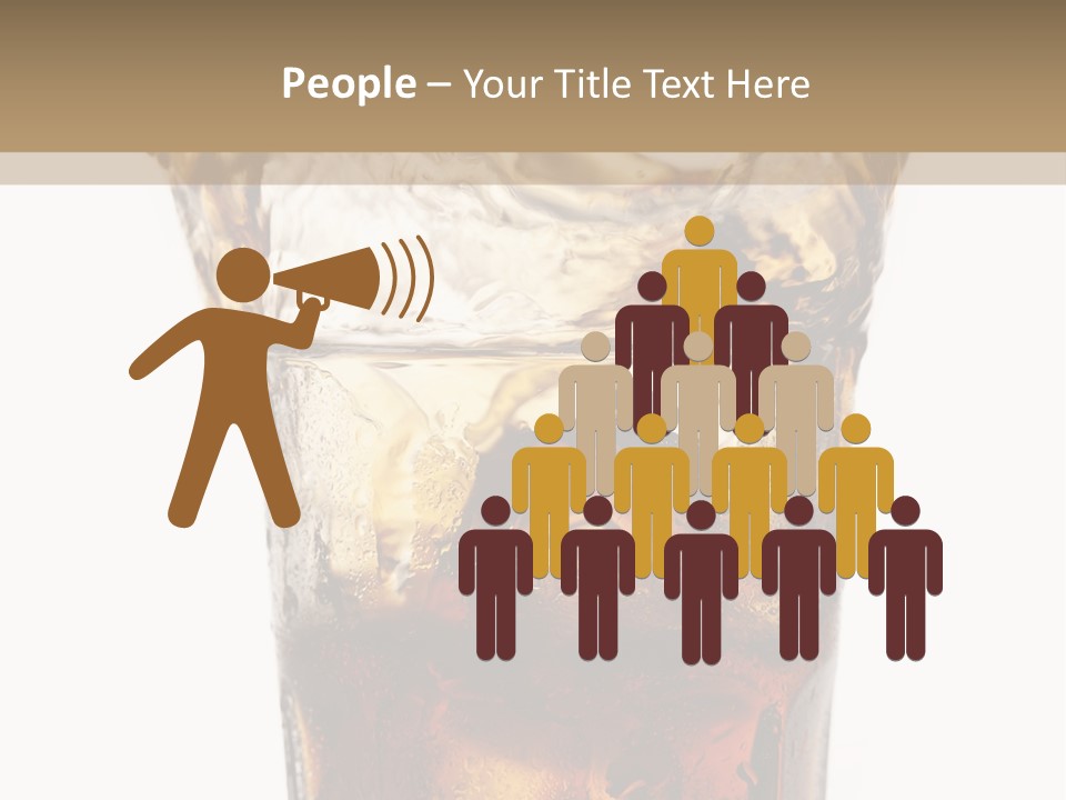 Liquid Coca Cola Still Life PowerPoint Template