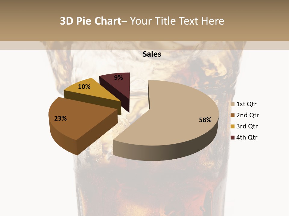 Liquid Coca Cola Still Life PowerPoint Template
